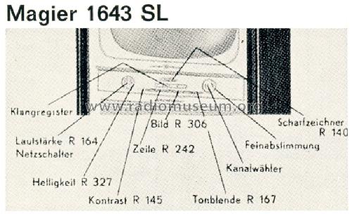 Magier 1643SL; Loewe-Opta; (ID = 1475399) Television