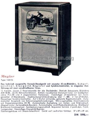 Magier 1643SL; Loewe-Opta; (ID = 2214961) Television
