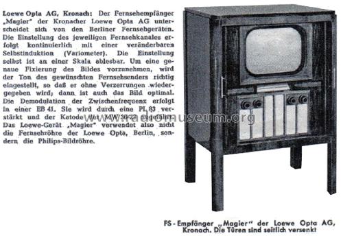 Magier ; Loewe-Opta; (ID = 2537786) Televisore