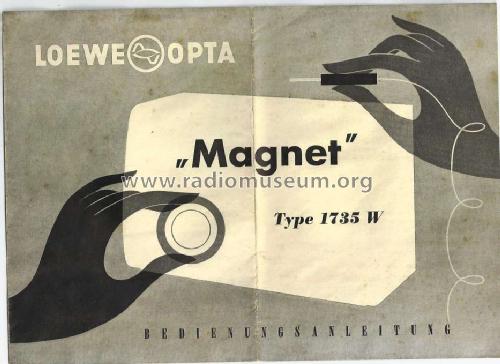 Magnet 1735W; Loewe-Opta; (ID = 1261339) Radio