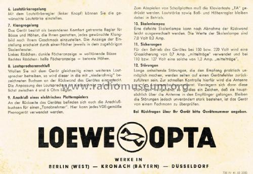 Magnet 735W; Loewe-Opta; (ID = 1829504) Radio