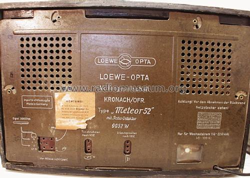 Meteor 52 9652W; Loewe-Opta; (ID = 1384626) Radio