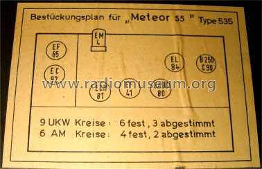 Meteor 55 535W; Loewe-Opta; (ID = 51369) Radio