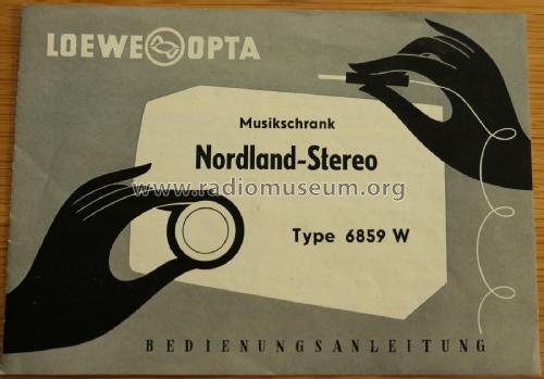 Nordland-Stereo 6859T/W Ch= 6772W; Loewe-Opta; (ID = 2146391) Radio