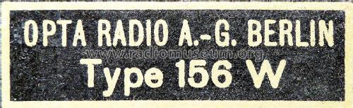 Opta 156W 150; Loewe-Opta; (ID = 2208249) Radio