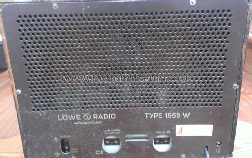 Löwe-Opta 1965W; Loewe-Opta; (ID = 1891997) Radio