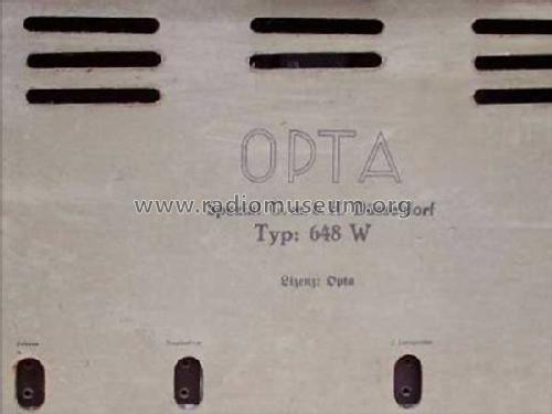 Opta Luxus 648W; Loewe-Opta; (ID = 234114) Radio