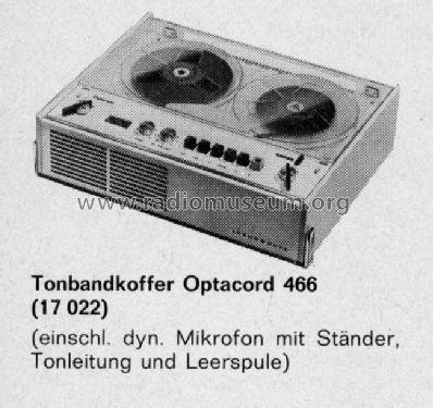 Optacord 466 ; Loewe-Opta; (ID = 201181) R-Player