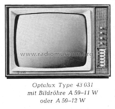 Optalux 43 031; Loewe-Opta; (ID = 288379) Television