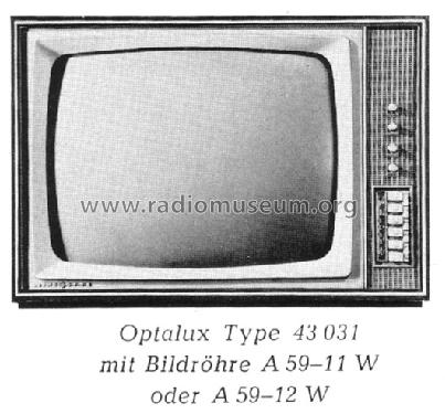 Optalux 43 031; Loewe-Opta; (ID = 288822) Television
