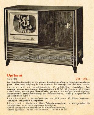 Optimat 1640; Loewe-Opta; (ID = 2767232) TV-Radio