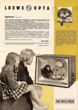 Optimat 665/II ; Loewe-Opta; (ID = 1754497) Television