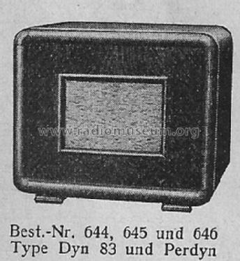 Perdyn ; Loewe-Opta; (ID = 1504289) Speaker-P