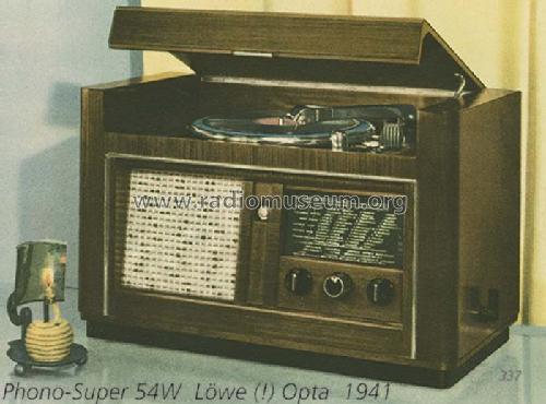 Löwe-Opta Phono-Super 54W; Loewe-Opta; (ID = 381) Radio