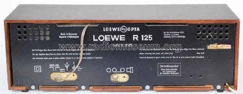 R125 92025; Loewe-Opta; (ID = 1737756) Radio