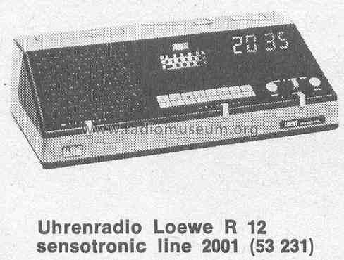 R12 Sensotronic line 2001 53231; Loewe-Opta; (ID = 381208) Radio