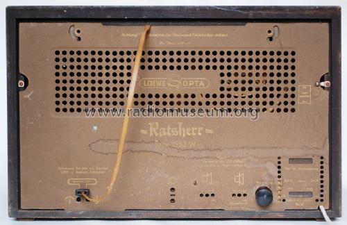 Ratsherr 53 1553W; Loewe-Opta; (ID = 1535852) Radio