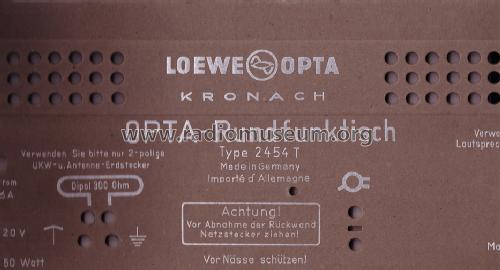 Rundfunktisch 2454T Ch= Apollo 541W; Loewe-Opta; (ID = 1207418) Radio