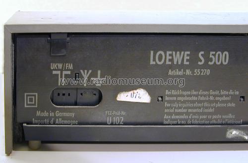 S500 55270; Loewe-Opta; (ID = 2049685) Radio