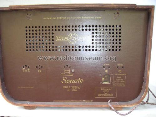 Sonate 2651W; Loewe-Opta; (ID = 317683) Radio