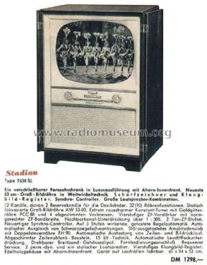 Stadion 1634SL; Loewe-Opta; (ID = 2215049) Televisore