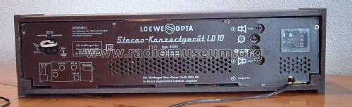 Stereo Konzertgerät LO10 82065; Loewe-Opta; (ID = 49520) Radio