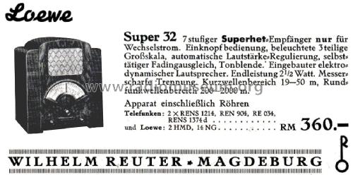 Super 32; Loewe-Opta; (ID = 2577823) Radio