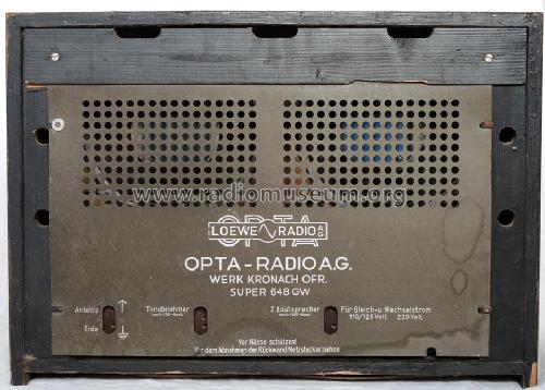 Super 648 GW; Loewe-Opta; (ID = 1435446) Radio