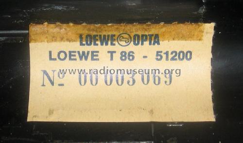 T86 51200; Loewe-Opta; (ID = 2377970) Radio