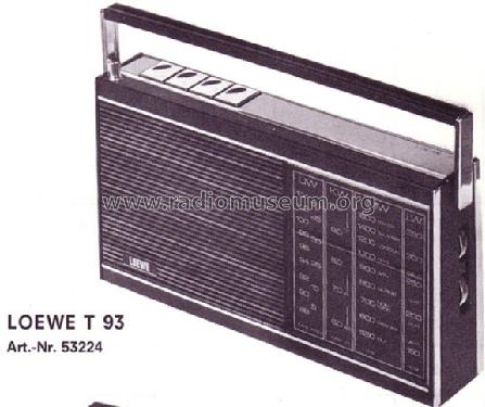 T93 53224; Loewe-Opta; (ID = 97628) Radio