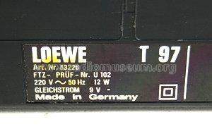 T97 53226; Loewe-Opta; (ID = 1033481) Radio