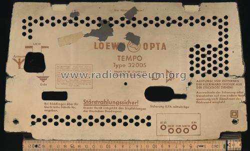 Tempo 32005W; Loewe-Opta; (ID = 1316998) Radio