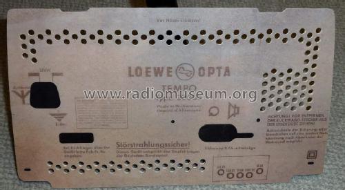 Tempo 32005W; Loewe-Opta; (ID = 1323863) Radio