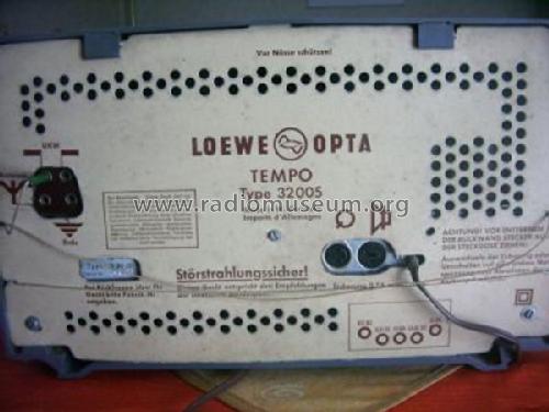 Tempo 32005W; Loewe-Opta; (ID = 151754) Radio