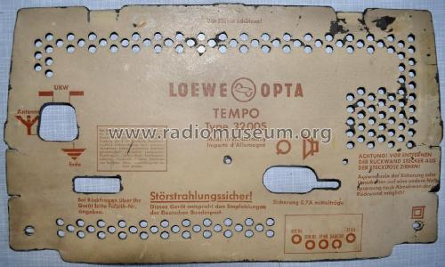 Tempo 32005W; Loewe-Opta; (ID = 1888763) Radio