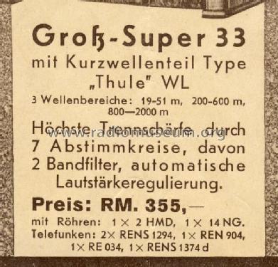 Thule WL; Loewe-Opta; (ID = 1192349) Radio