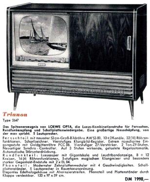 Trianon 2647; Loewe-Opta; (ID = 2214251) TV Radio