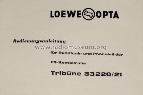 Tribüne 33 220; Loewe-Opta; (ID = 904799) TV Radio