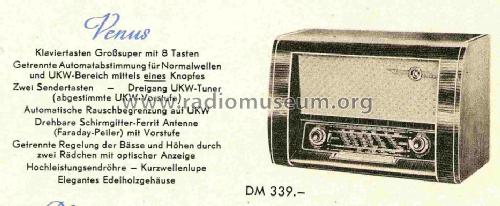 Venus 536W; Loewe-Opta; (ID = 726471) Radio