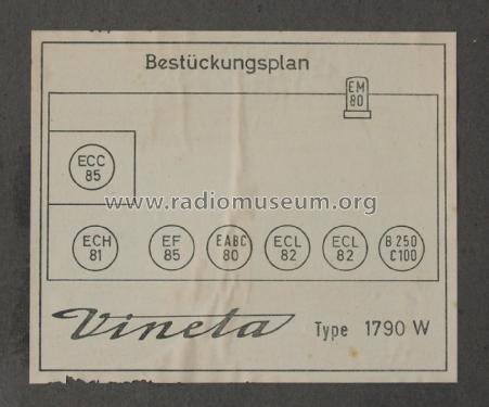 Vineta 1790W; Loewe-Opta; (ID = 2639486) Radio