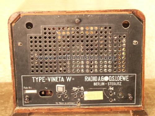 Vineta W; Loewe-Opta; (ID = 332821) Radio