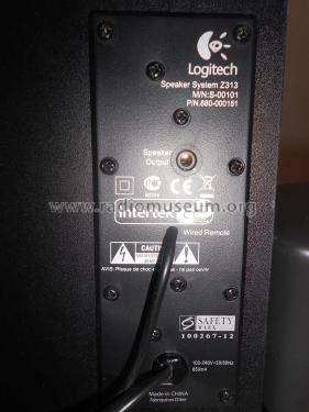 Speaker System Z313; Logitech; Morges (ID = 2152288) Speaker-P