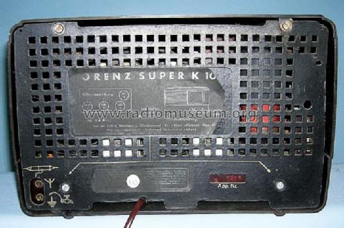 Super K10A; Lorenz; Berlin, (ID = 574177) Radio