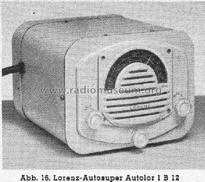 Autolor 1B12; Lorenz; Berlin, (ID = 1229513) Car Radio
