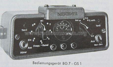 Bedienungsgerät BG7-GS 1; Lorenz; Berlin, (ID = 1035278) Misc