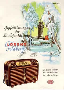 Feldberg KM; Lorenz; Berlin, (ID = 255610) Radio