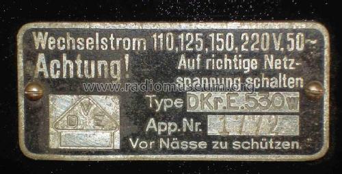Hochmeister DKrE530W; Lorenz; Berlin, (ID = 330437) Radio