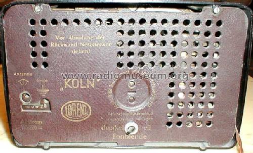 Köln II ; Lorenz; Berlin, (ID = 57986) Radio