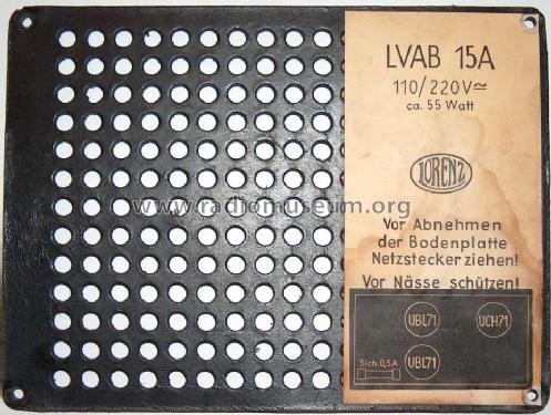LVA/B 15A ; Lorenz; Berlin, (ID = 30534) Ampl/Mixer