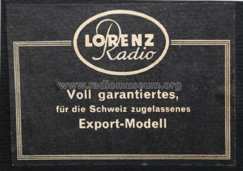 Medium-UKW I 4272L St; Lorenz; Berlin, (ID = 1696483) Radio